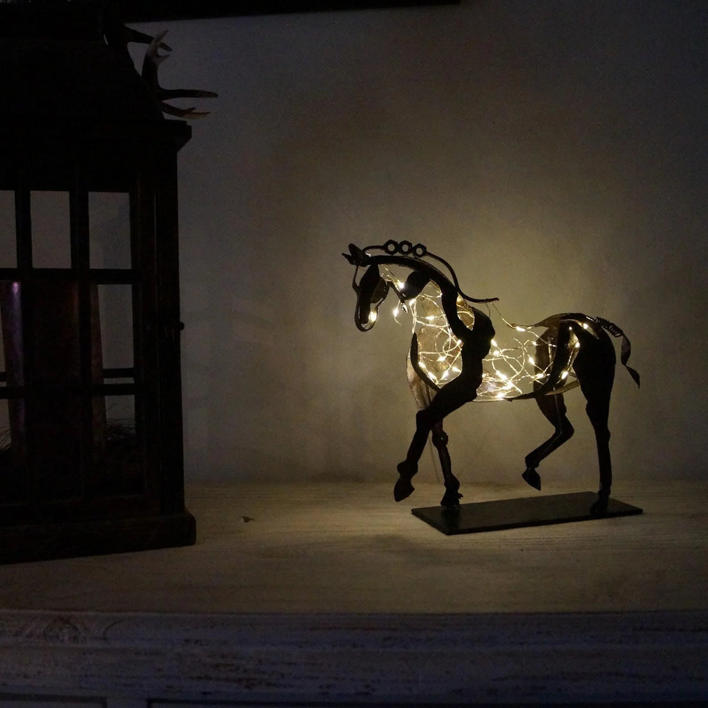 Horse Sculpture | Artistic Polished Metal Finish