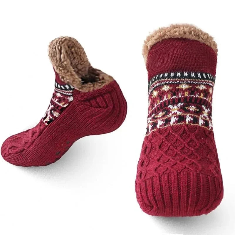 House Socks | Ultra-Soft Plush & Non-Slip Silicone Sole | Machine-Washable
