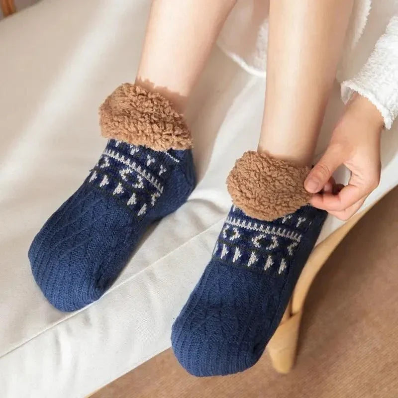 House Socks | Ultra-Soft Plush & Non-Slip Silicone Sole | Machine-Washable