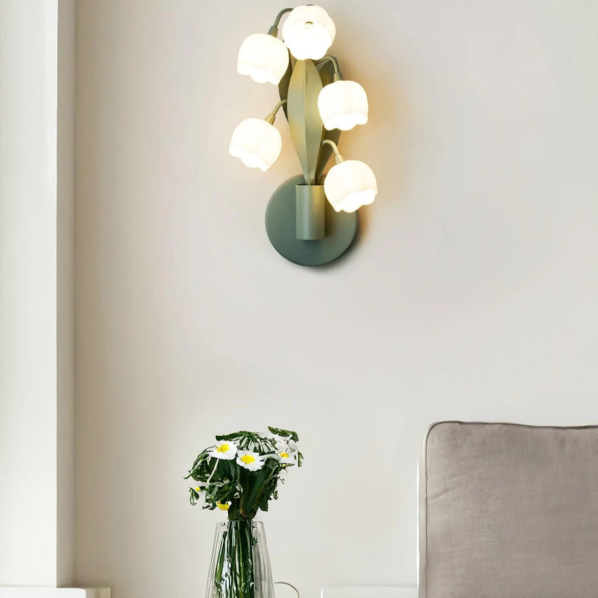 Indoor Wall Lamp | Lifelike Orchid Design & Soft Ambient Light