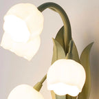 Indoor Wall Lamp | Orchid Botanical Design & Metal Construction | Hardwired