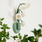 Indoor Wall Lamp | Orchid Botanical Design & Metal Construction | Hardwired
