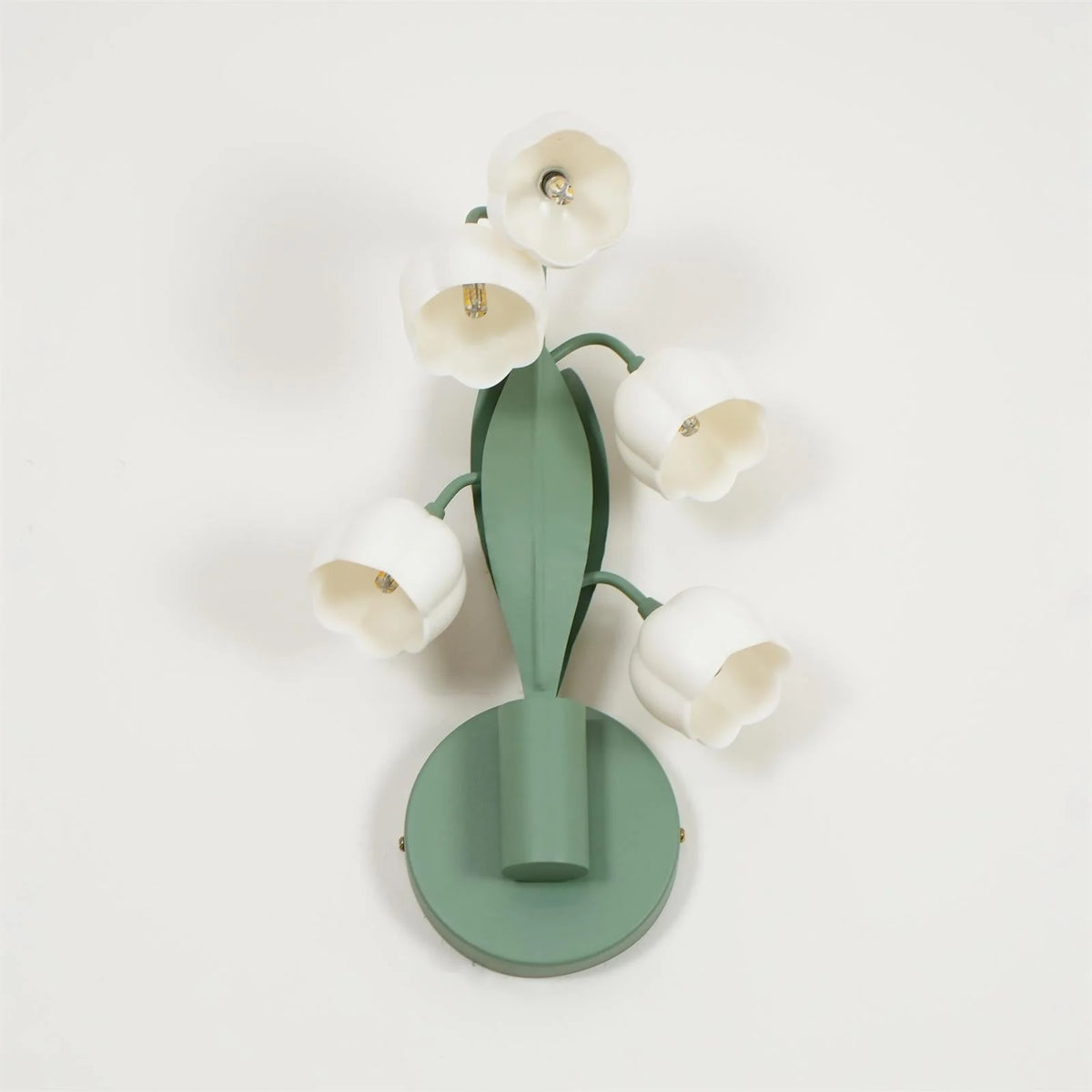 Indoor Wall Lamp | Orchid Botanical Design & Metal Construction | Hardwired