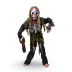 Kids Halloween Costume Set | Zombie Skeleton & Mask Included | Fits 110–164 cm