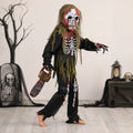 Kids Halloween Costume Set | Zombie Skeleton & Mask Included | Fits 110–164 cm