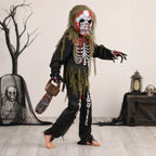 Kids Halloween Costume Set | Zombie Skeleton & Mask Included | Fits 110–164 cm