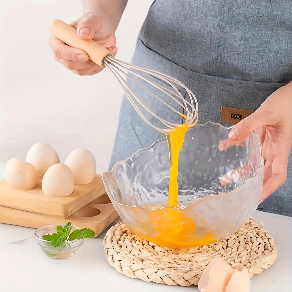 Kitchen Utensil Set | Heat-Resistant Silicone & Wooden Handles | 12-Piece
