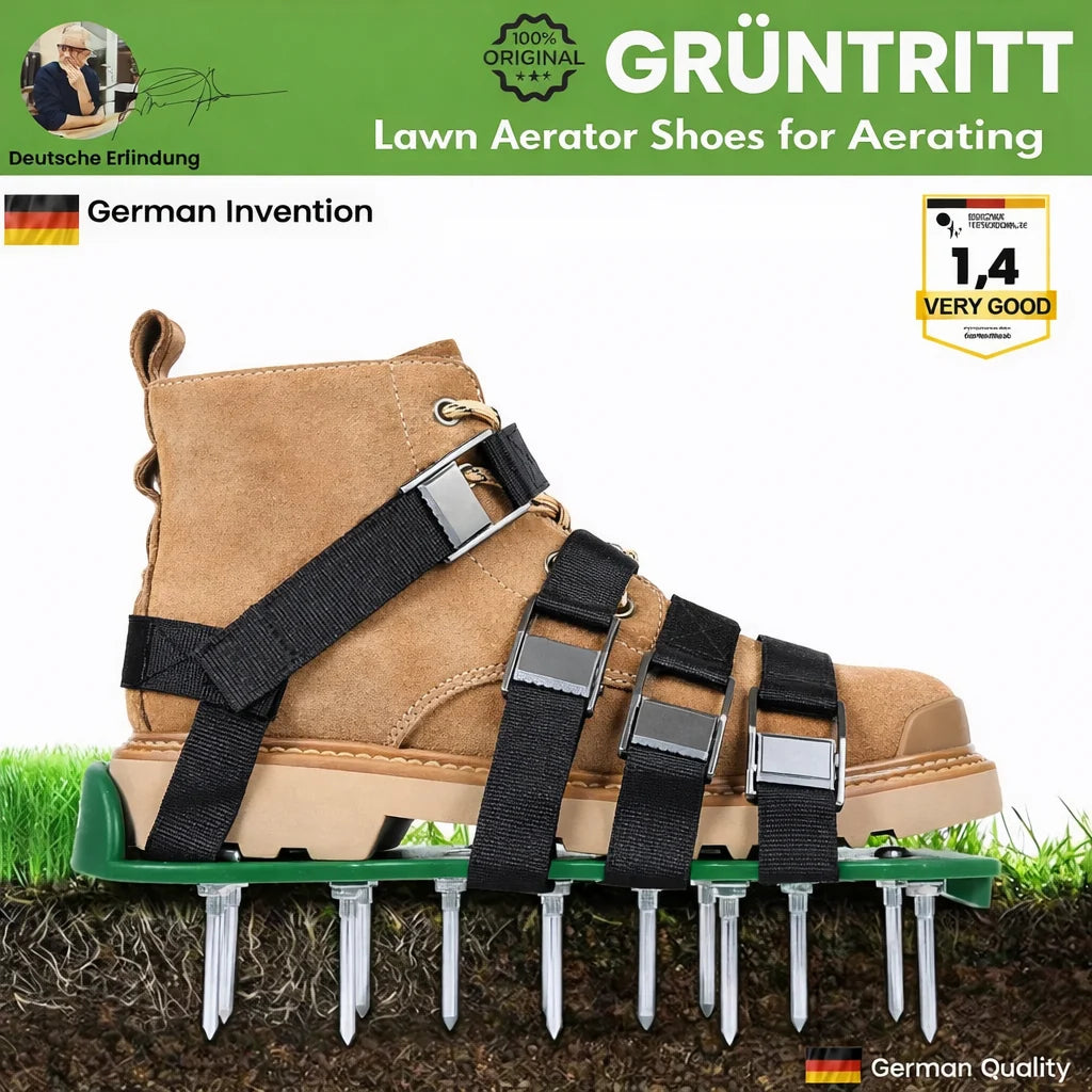 Lawn Aerator Shoes | Aerate While Walking & Metal Spikes