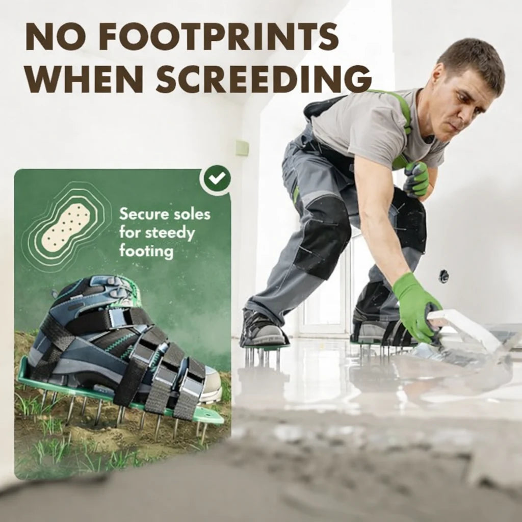 Lawn Aerator Shoes | Aerate While Walking & Metal Spikes