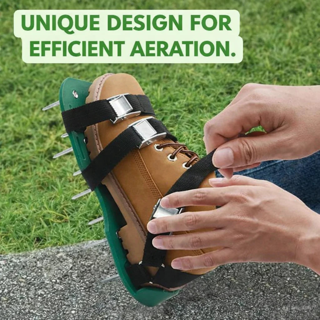 Lawn Aerator Shoes | Aerate While Walking & Metal Spikes