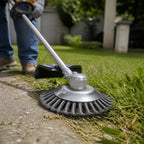 Lawn Trimmer Head with Braided Metal Wire