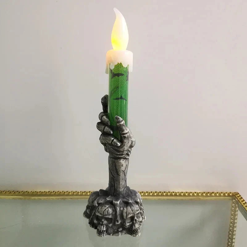 LED Candle | Skeleton Hand Flameless & Battery-Operated