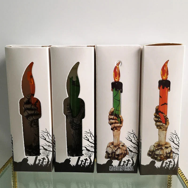 LED Candle | Skeleton Hand Flameless & Battery-Operated