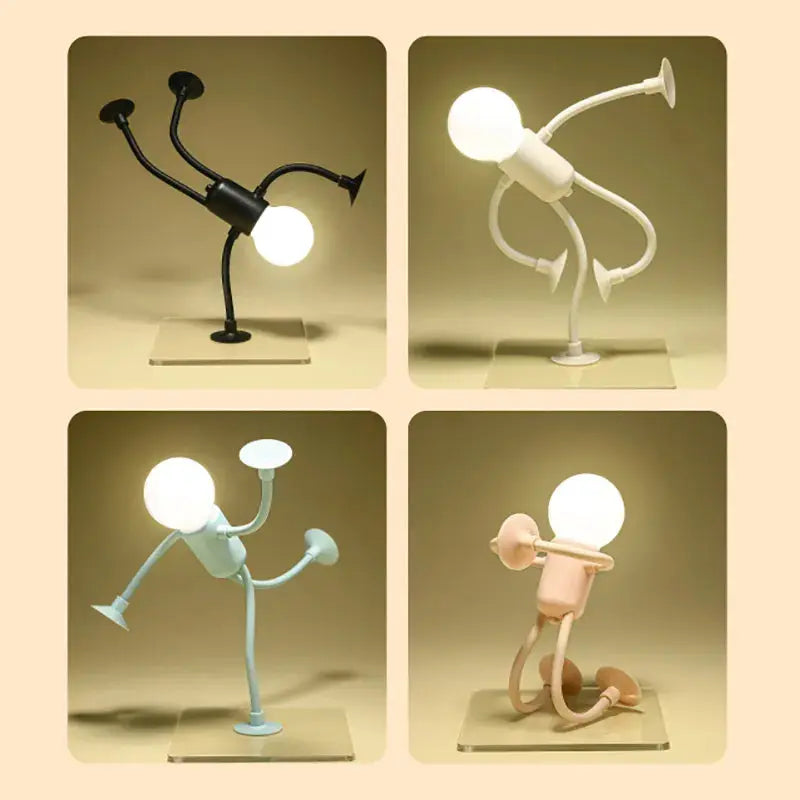 LED Night Light with Suction-Cup Mounts