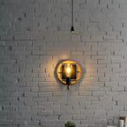 LED Wall Lamp | Rope-Inspired Metal | Black