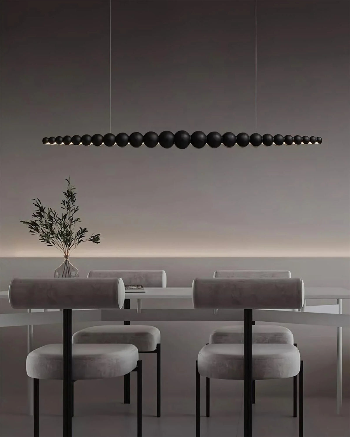 Linear Chandelier | Integrated LED & Adjustable Height | 3 Sizes