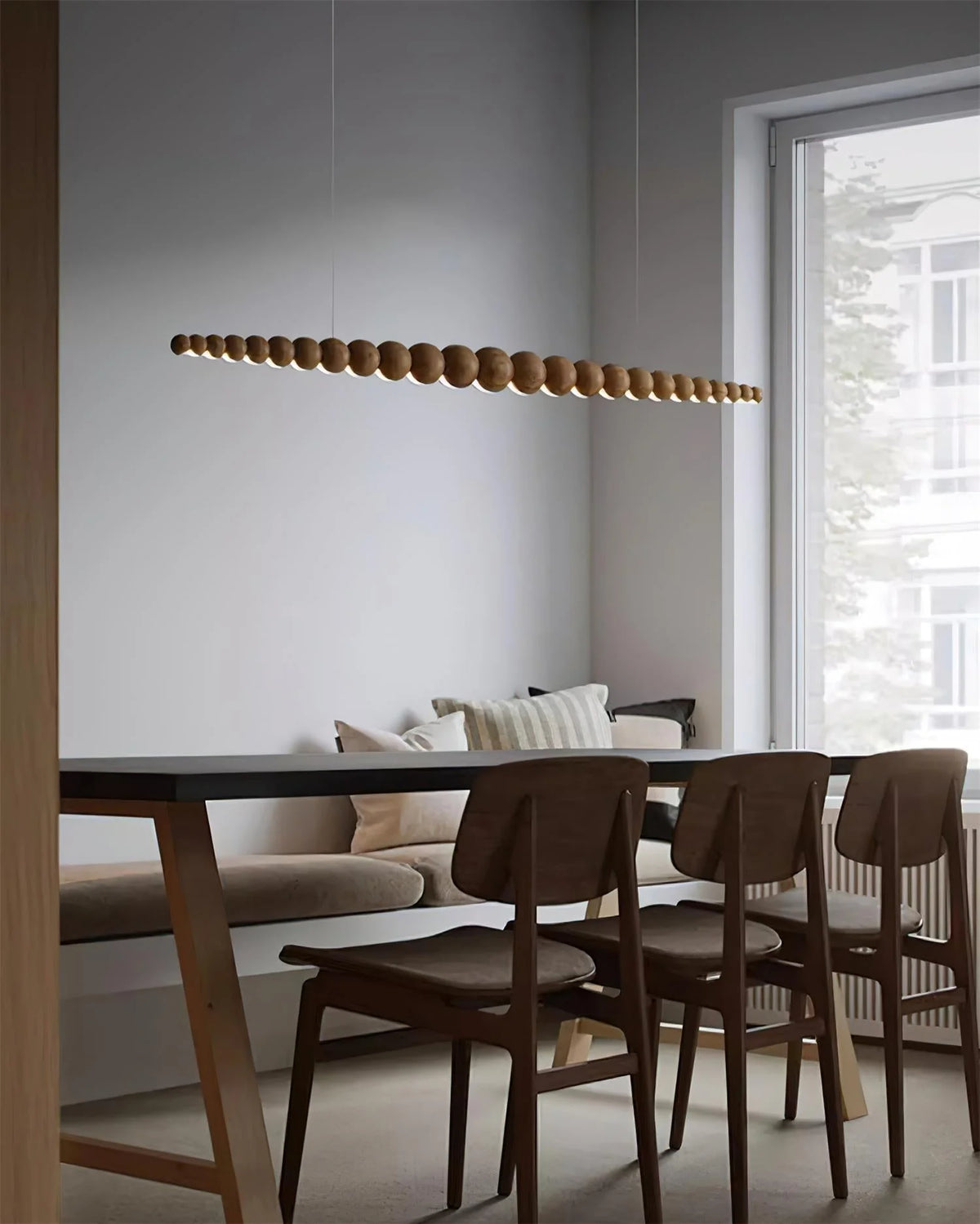 Linear Chandelier | Integrated LED & Adjustable Height | 3 Sizes