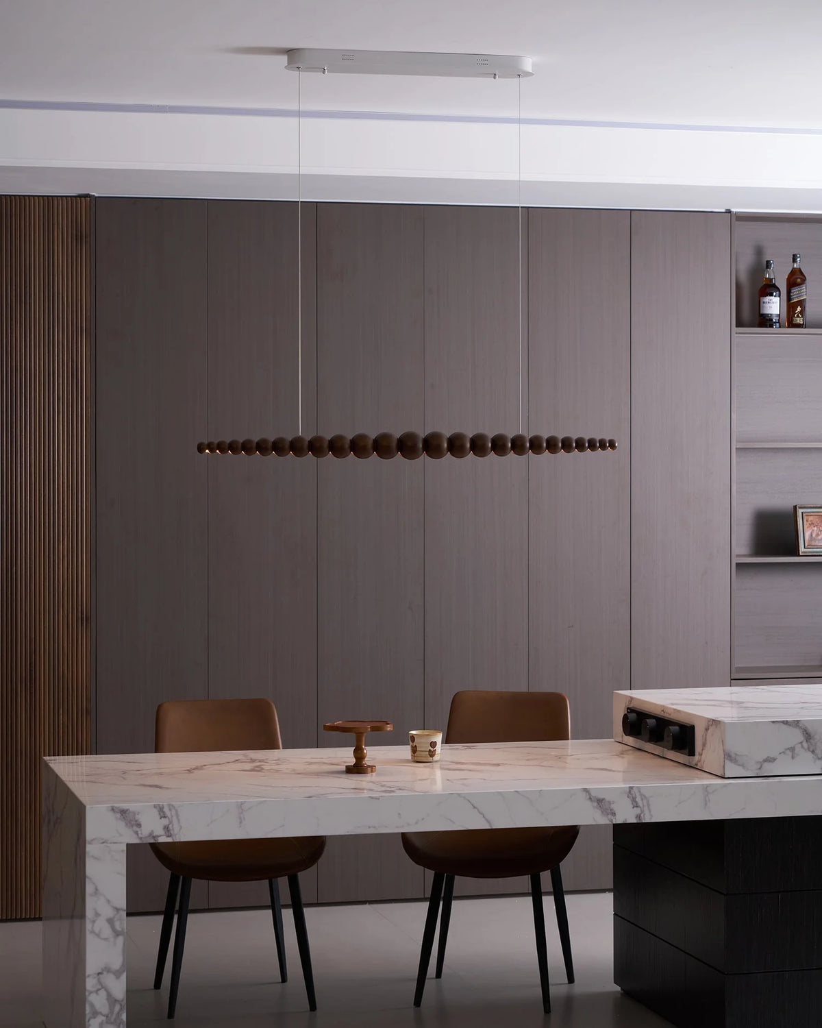 Linear Chandelier | Integrated LED & Adjustable Height | 3 Sizes