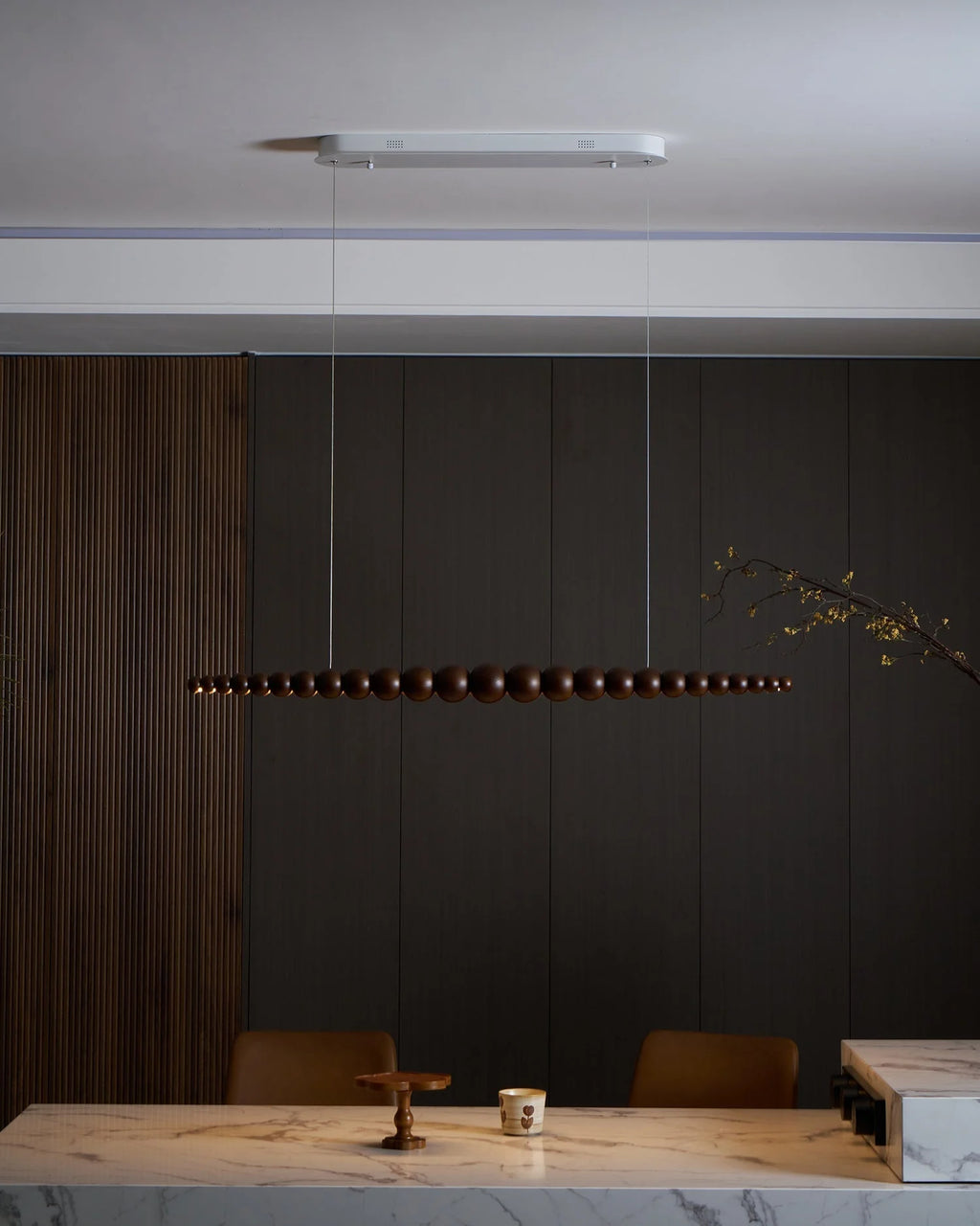 Linear Chandelier | Integrated LED & Adjustable Height | 3 Sizes