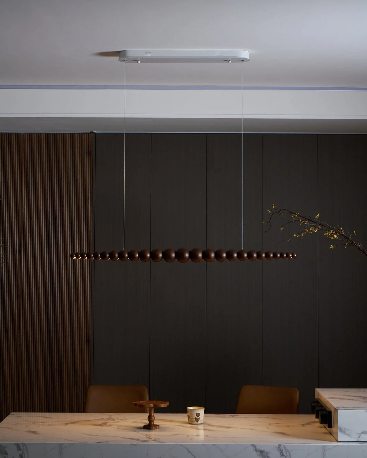 Linear Chandelier | Integrated LED & Adjustable Height | 3 Sizes