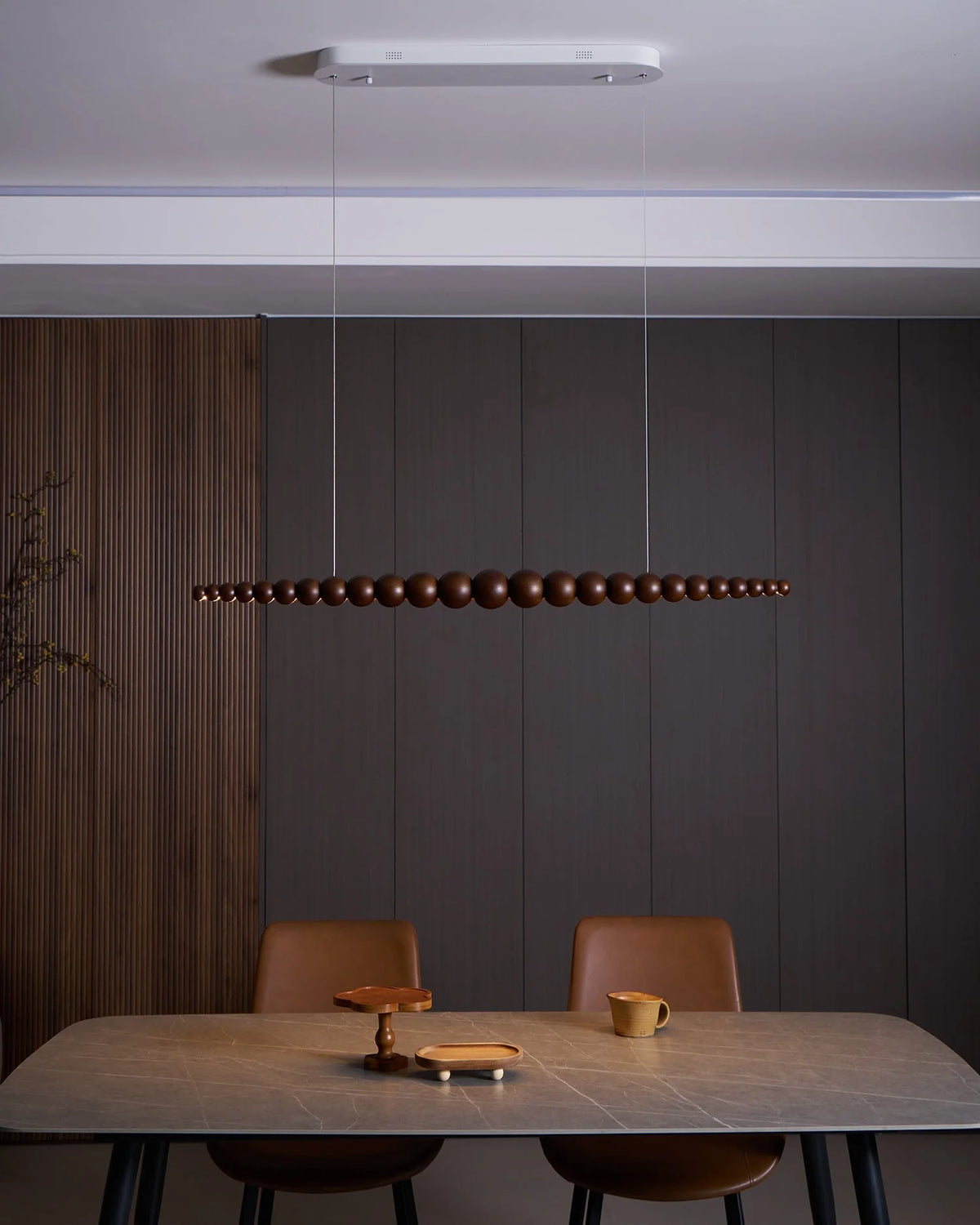 Linear Chandelier | Integrated LED & Adjustable Height | 3 Sizes