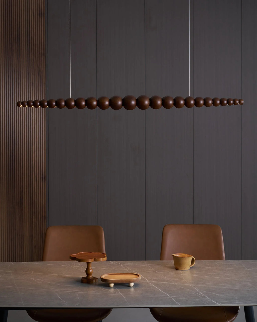 Linear Chandelier | Integrated LED & Adjustable Height | 3 Sizes