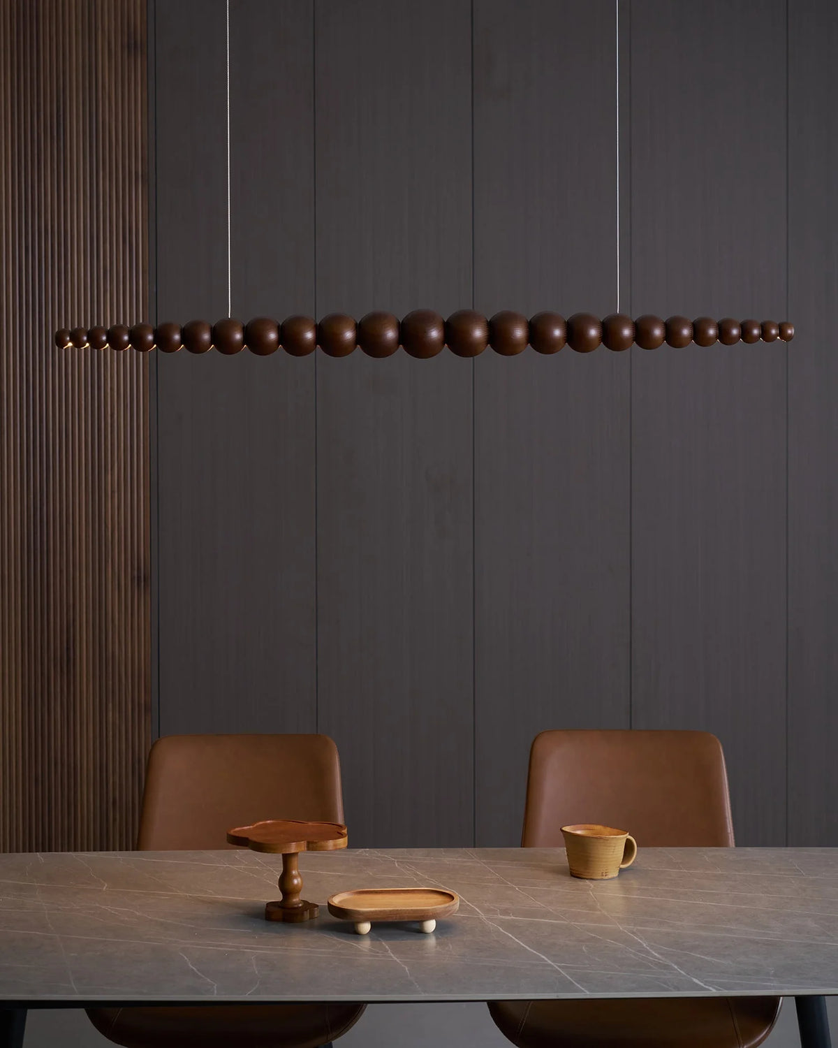 Linear Chandelier | Integrated LED & Adjustable Height | 3 Sizes