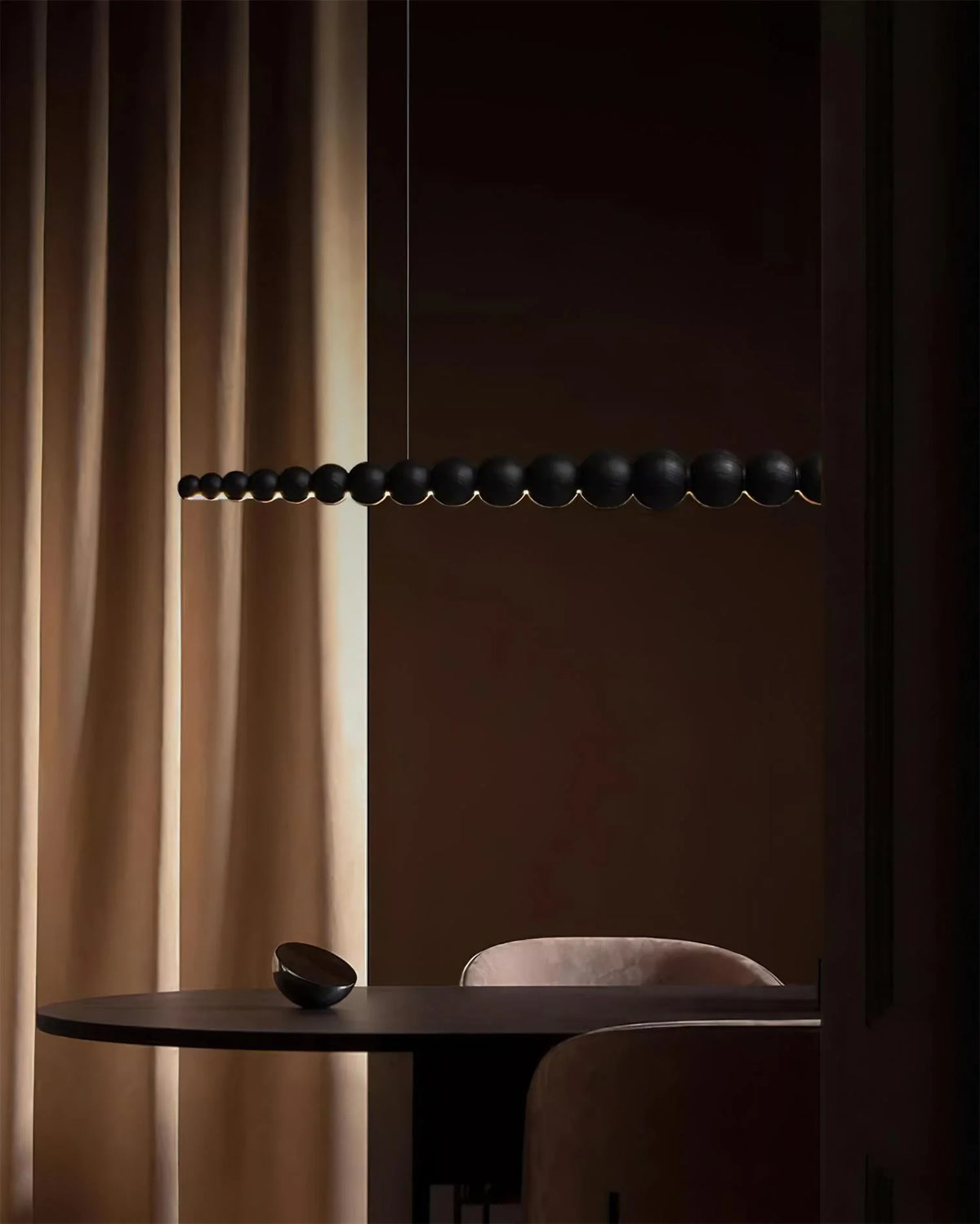 Linear Chandelier | Integrated LED & Adjustable Height | 3 Sizes