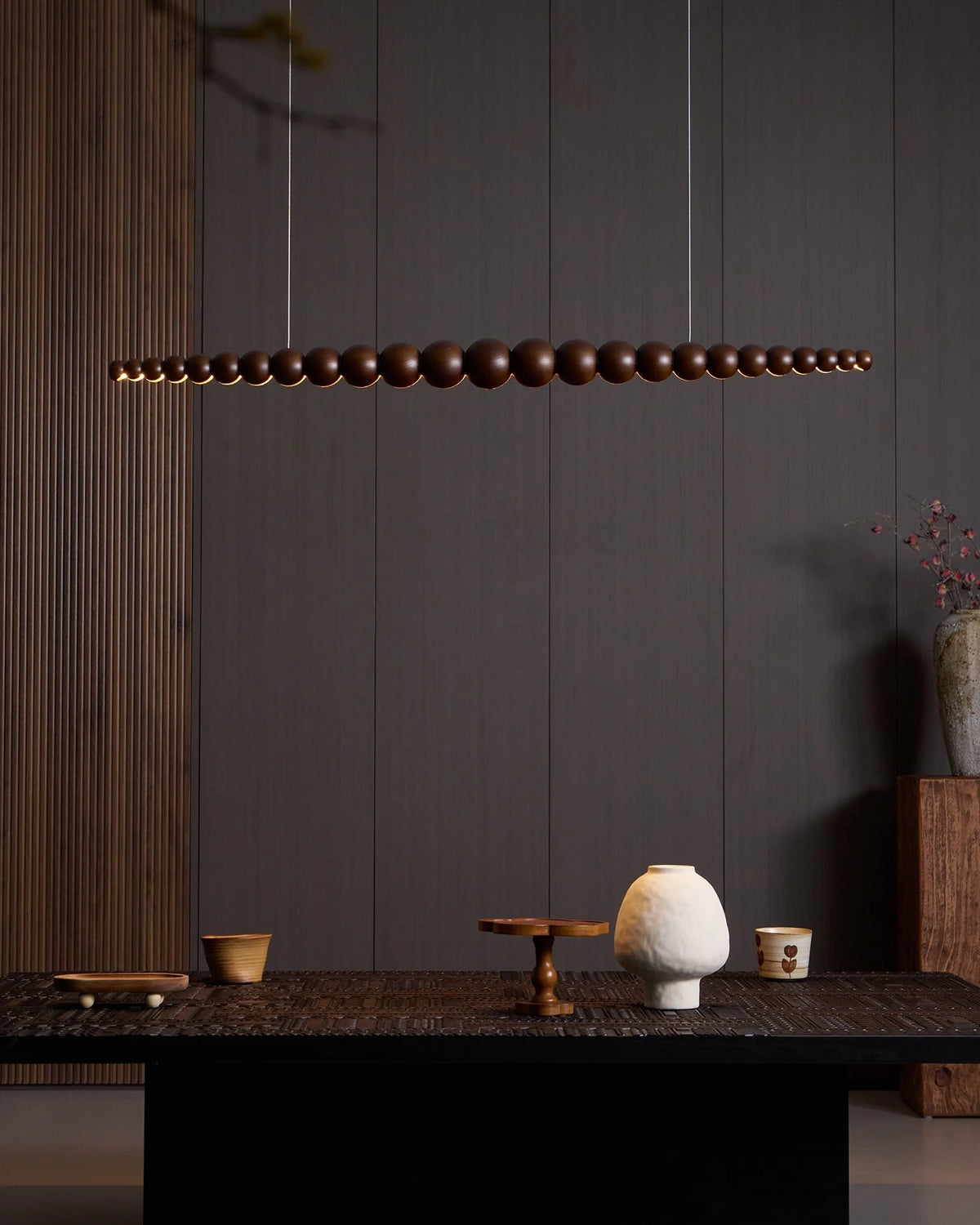 Linear Chandelier | Integrated LED & Adjustable Height | 3 Sizes