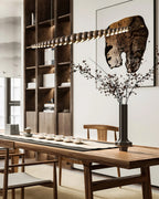Linear Chandelier | Integrated LED & Adjustable Height | 3 Sizes