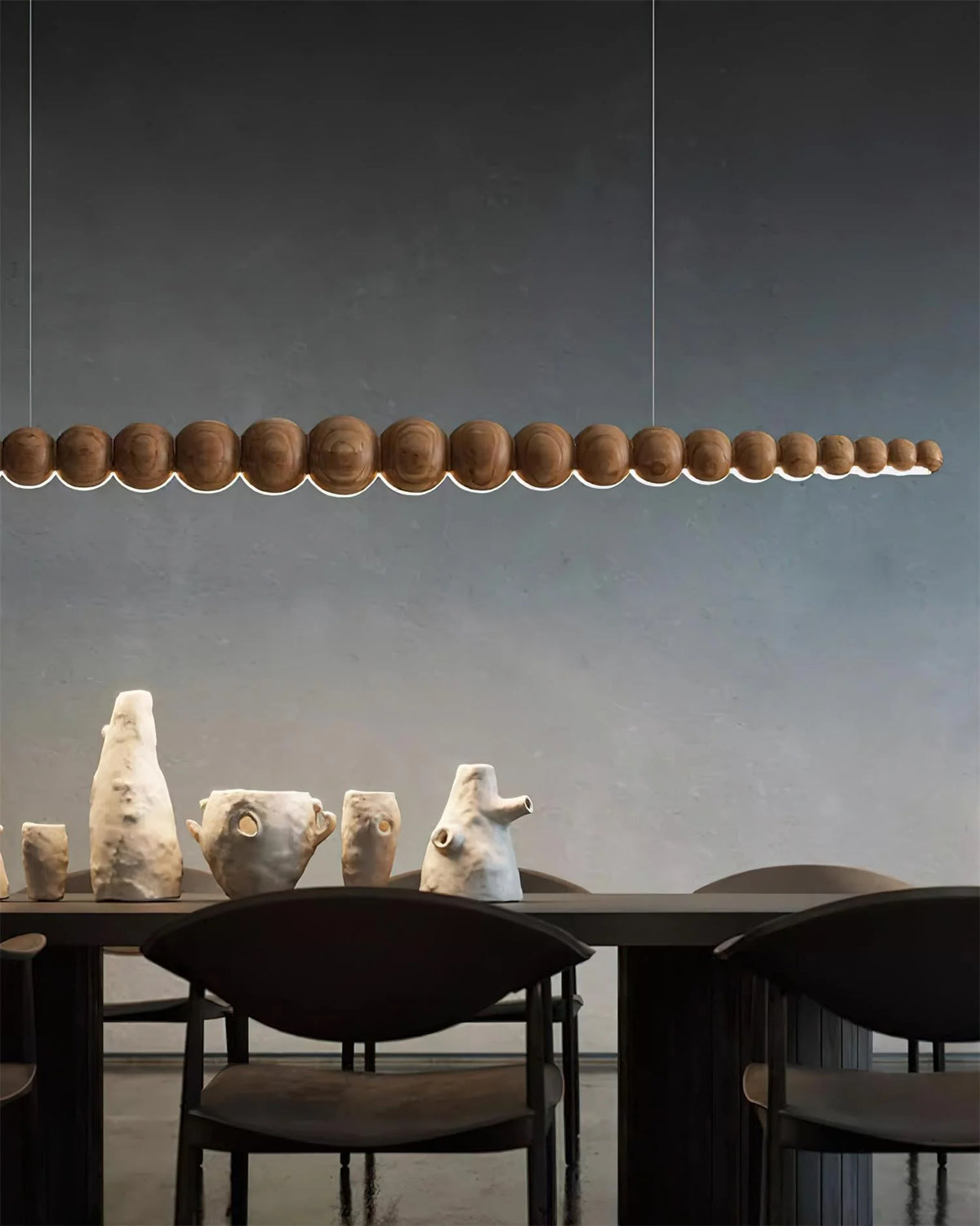 Linear Chandelier | Integrated LED & Adjustable Height | 3 Sizes