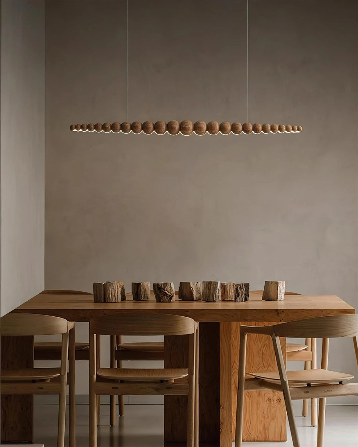 Linear Chandelier | Integrated LED & Adjustable Height | 3 Sizes