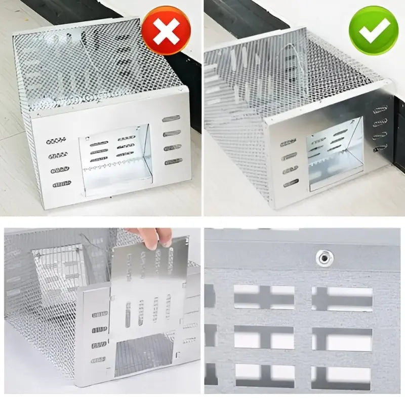 Live Mouse Trap with One-Way Door Mechanism