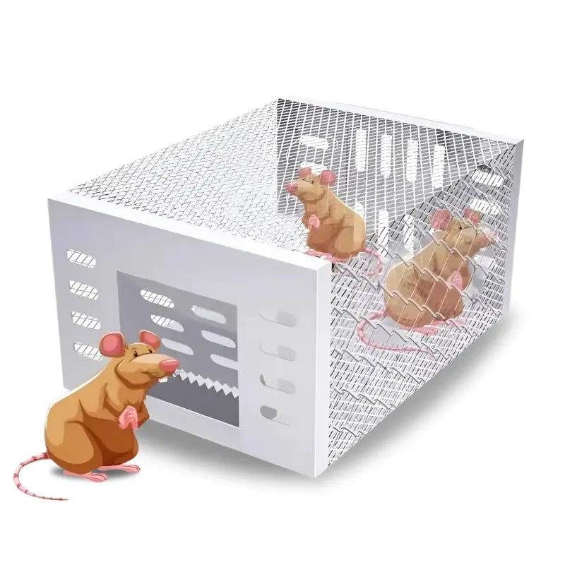 Live Mouse Trap with One-Way Door Mechanism