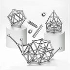 Magnetic Building Set | Colorful Rods & Spheres | STEM Toy