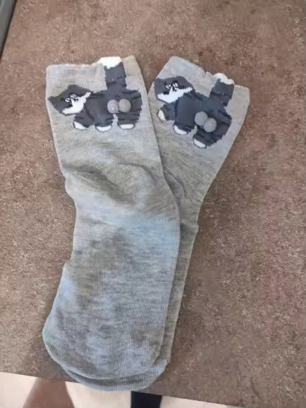 Mid-Calf Socks | Soft & Breathable Playful Cat Motif | Unisex EU 35–40