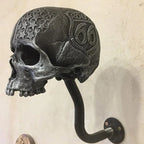 Motorcycle Helmet Holder | Skull Design & Resin | Universal Fit
