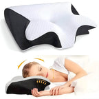 Neck Pillow | Orthopedic Butterfly Memory Foam & 3D Mesh | 60 x 35 x 12 cm