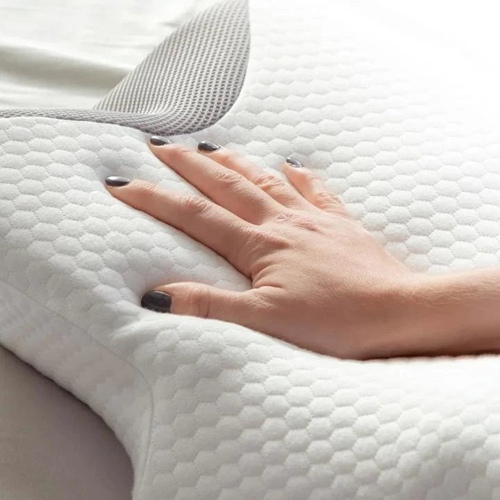 Neck Pillow | Orthopedic Butterfly Memory Foam & 3D Mesh | 60 x 35 x 12 cm