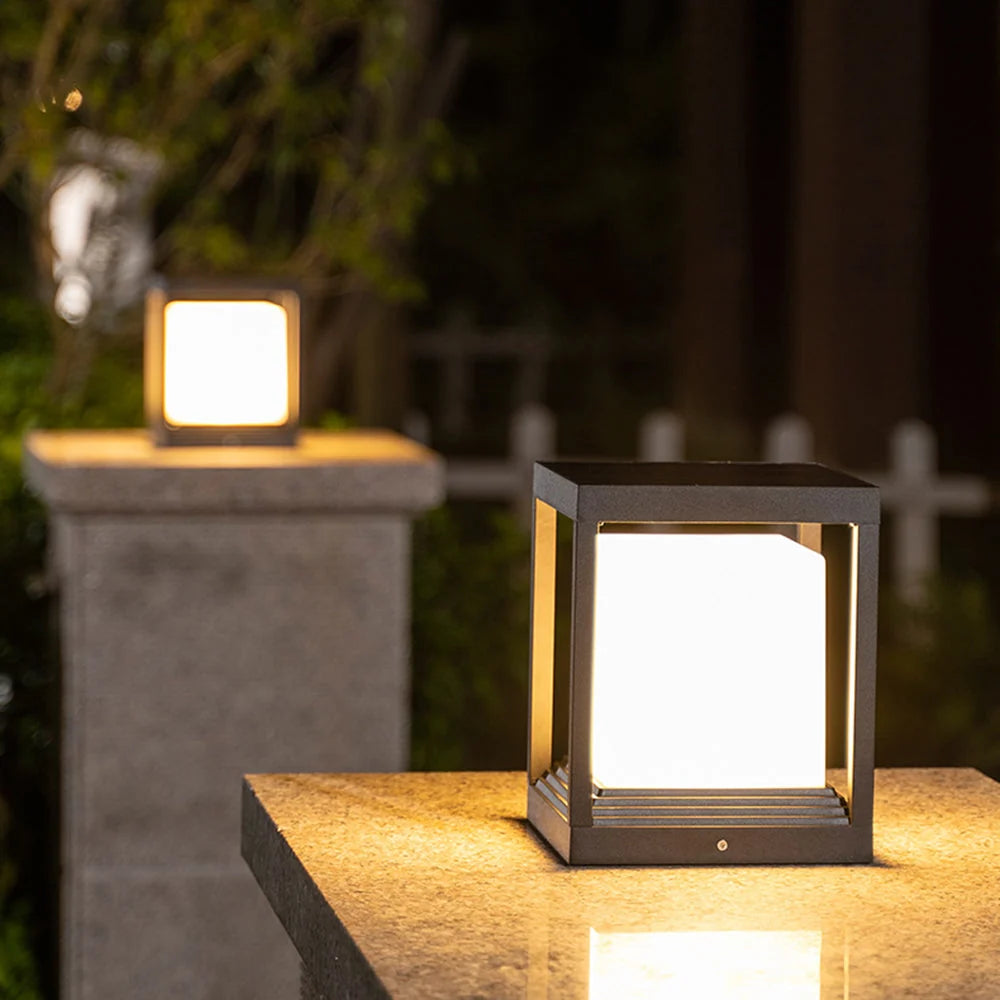 Outdoor Post Light | Metal & Acrylic IP65 | LED Included