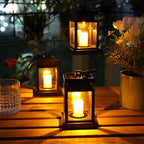 Outdoor Solar Lantern | Waterproof & Flickering LED