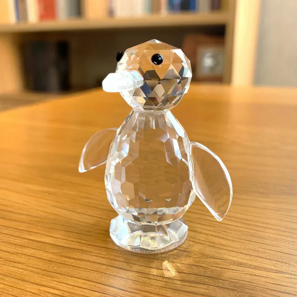 Paperweight | Crystal Frog Figurine & Desk Decor