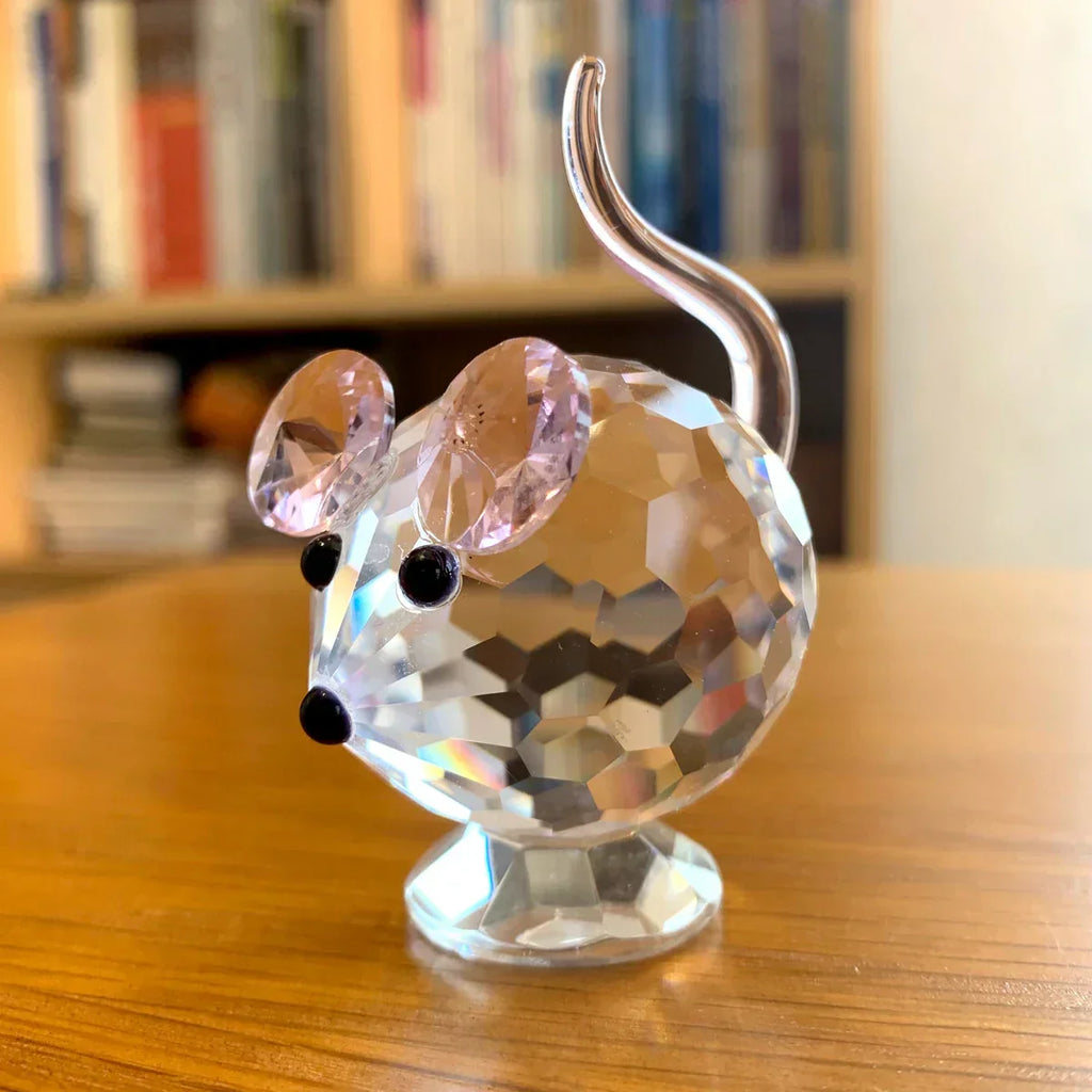 Paperweight | Crystal Frog Figurine & Desk Decor