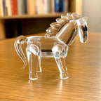 Paperweight | Crystal Frog Figurine & Desk Decor