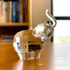 Paperweight | Crystal Frog Figurine & Desk Decor