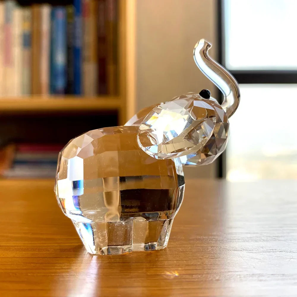 Paperweight | Crystal Frog Figurine & Desk Decor