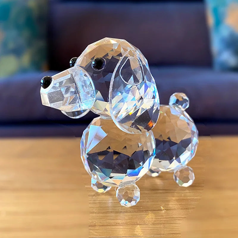 Paperweight | Crystal Frog Figurine & Desk Decor