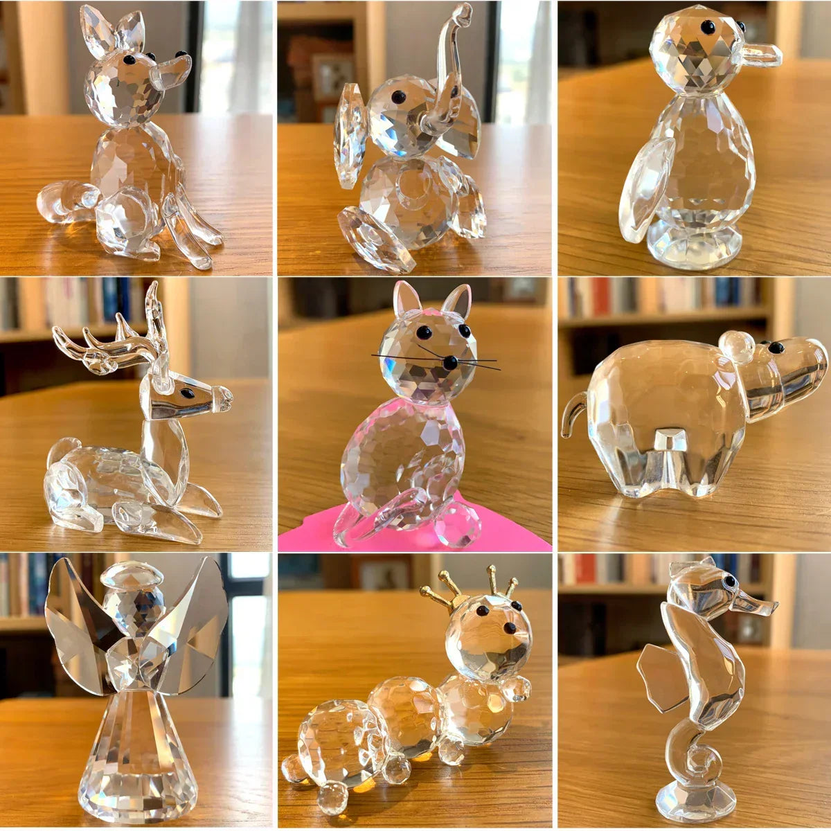 Paperweight | Crystal Frog Figurine & Desk Decor