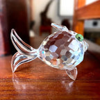 Paperweight | Crystal Frog Figurine & Desk Decor