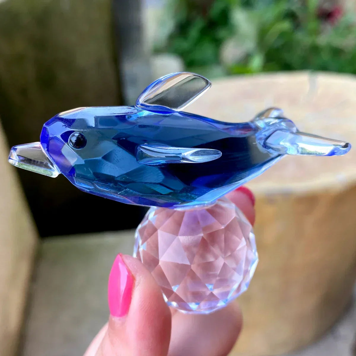 Paperweight | Crystal Frog Figurine & Desk Decor